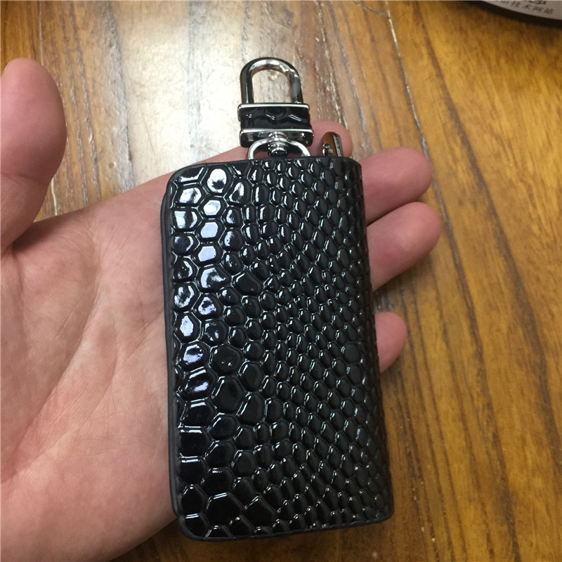 Black Color Leather Car Remote Key Wallet for KIA AUDI BENZ BMW BUICK PORSCHE VW VOLVO JAGUAR CHEVROLET FORD Netby