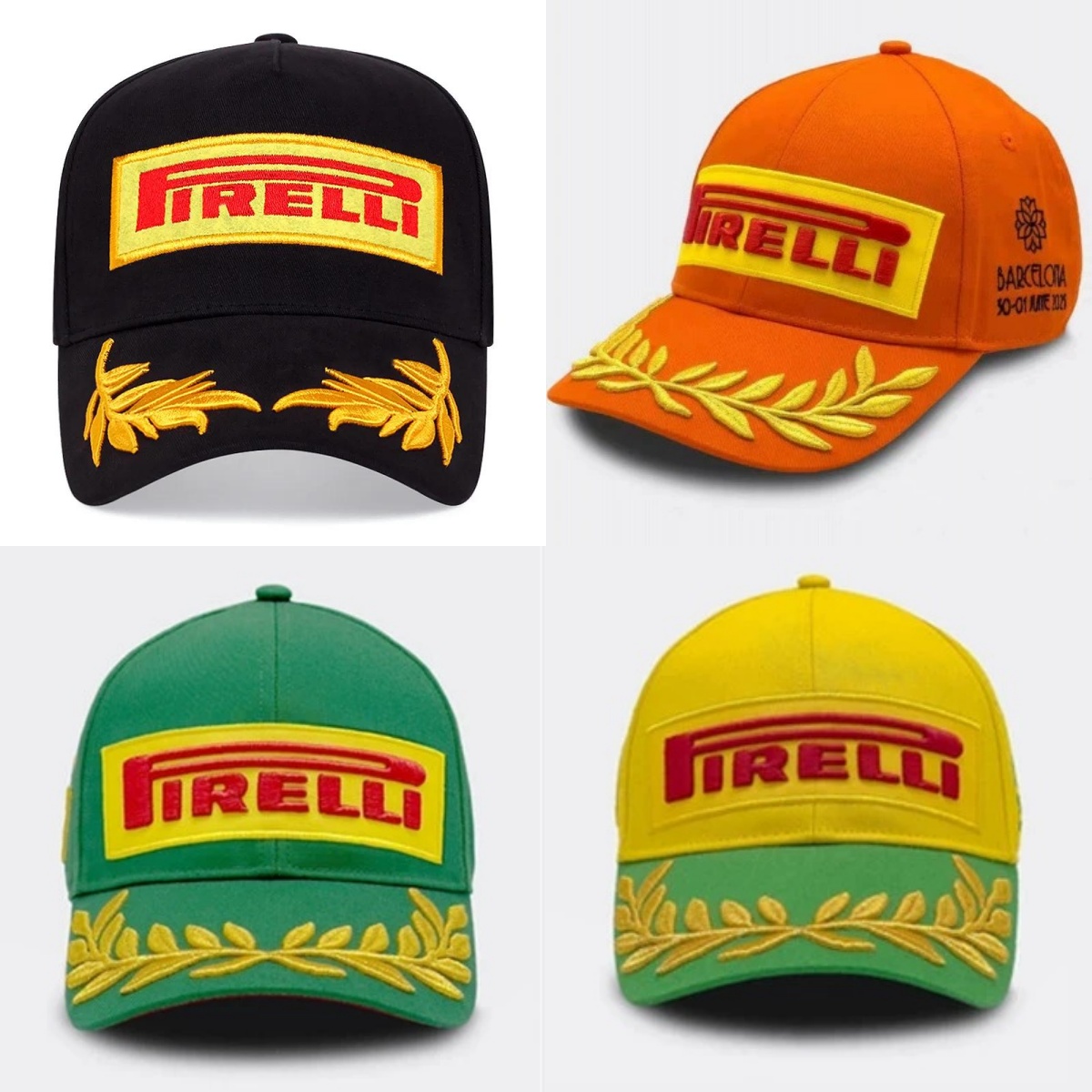 Baseball Hat for FI Racing Car Team Fans with Pirelli Logo Netby