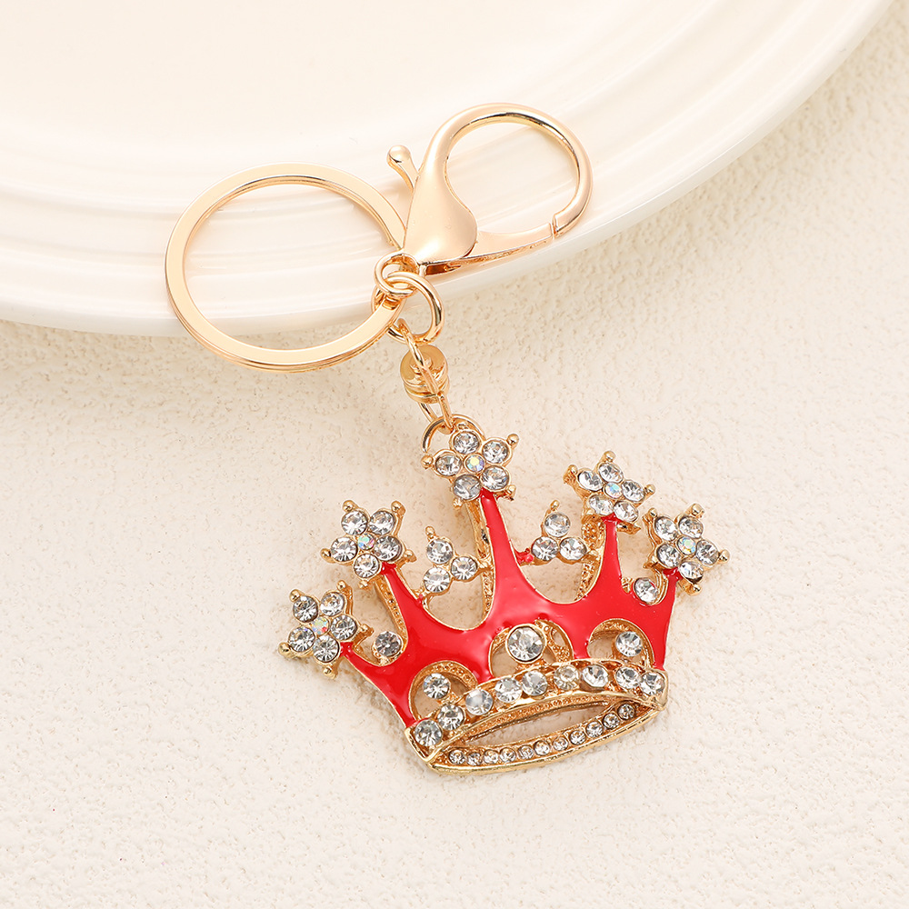 Rhinestone Crown Keychain Keyring Netby