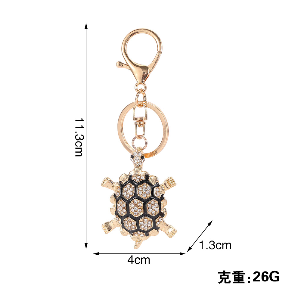 Rhinestone Turtle Keychain Keyring Netby