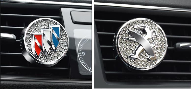 Car Air Conditioner Vent Perfume with Logo for AUDI BENZ BMW PORSCHE VOLKSWAGEN TOYOTA LEXUS BUICK LANDROVER VOLVO FORD Netby
