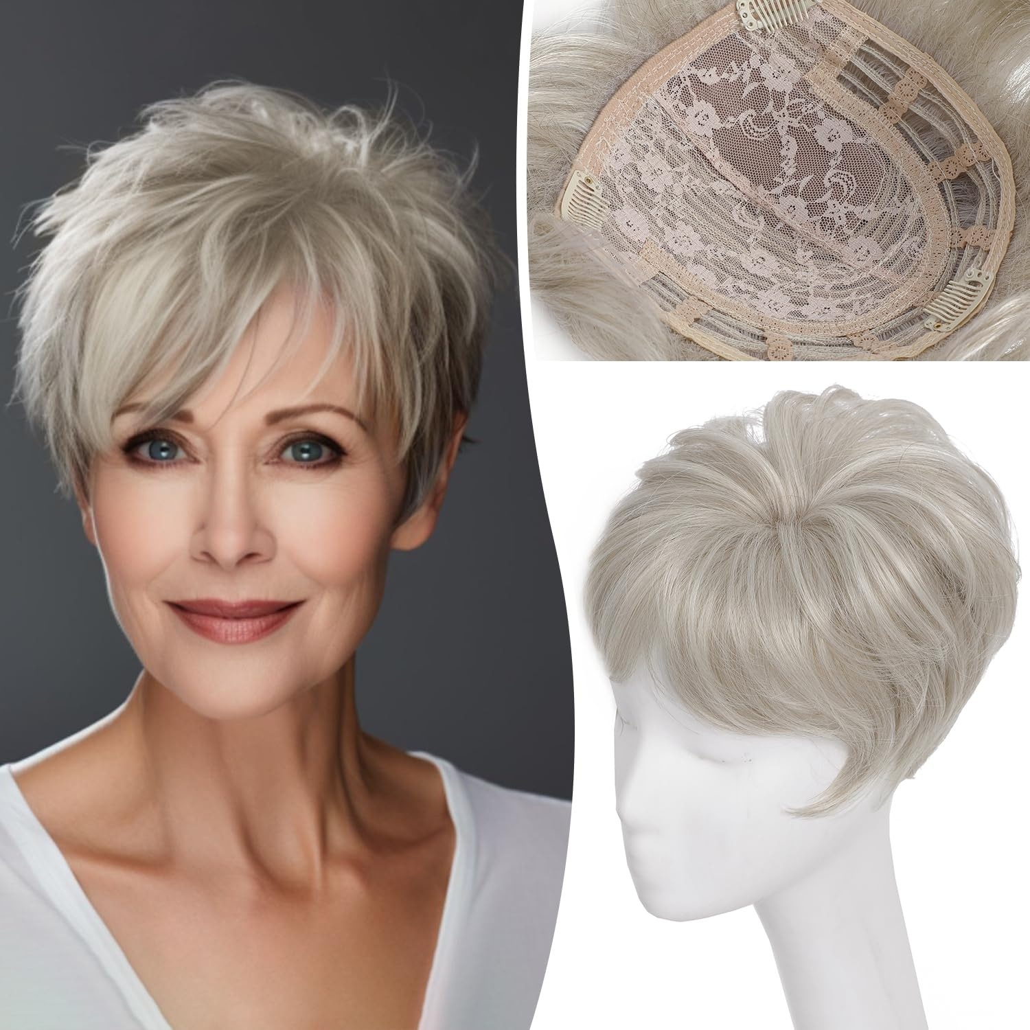 Short Wavy Synthetic Hair Bangs Netby