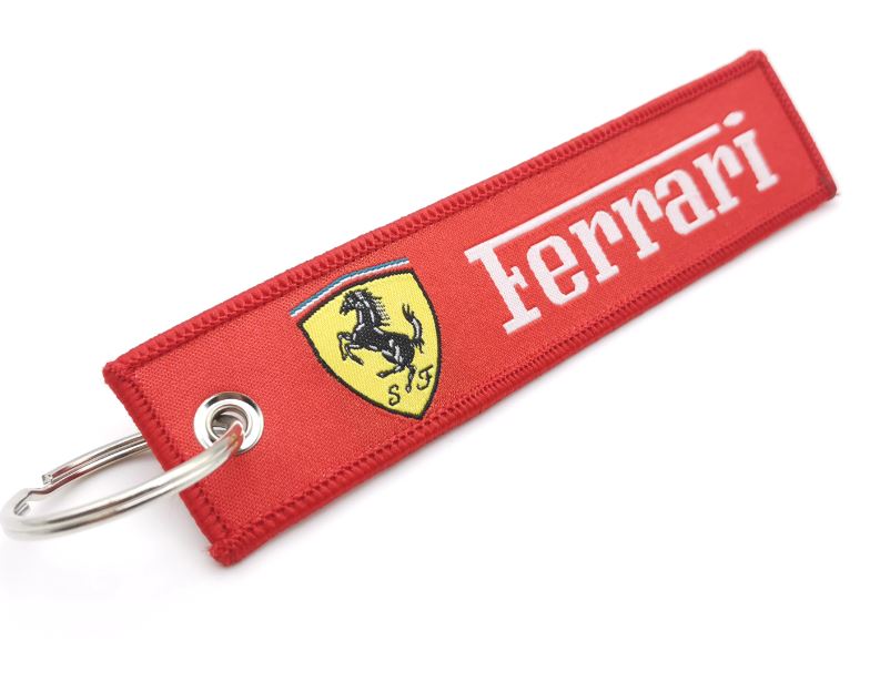 Cloth Car Logo Keyring Keychain for Ferrari Netby