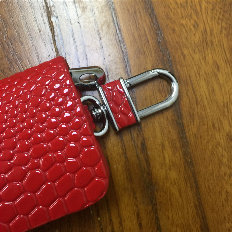 Red Color Leather Car Remote Key Wallet for KIA AUDI BENZ BMW BUICK PORSCHE VW VOLVO JAGUAR CHEVROLET FORD Netby