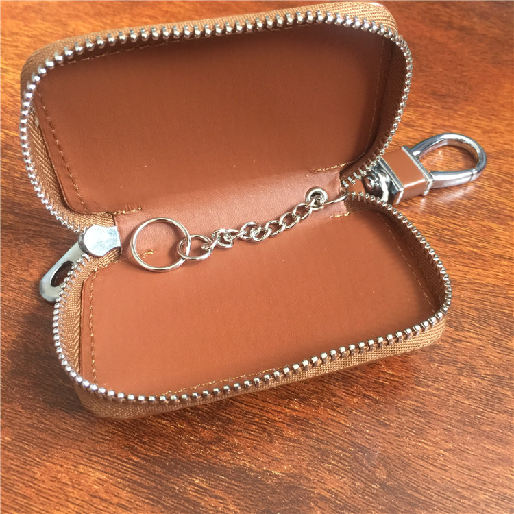 Brown Color Leather Car Remote Key Wallet for KIA AUDI BENZ BMW BUICK PORSCHE VW VOLVO JAGUAR CHEVROLET FORD Netby