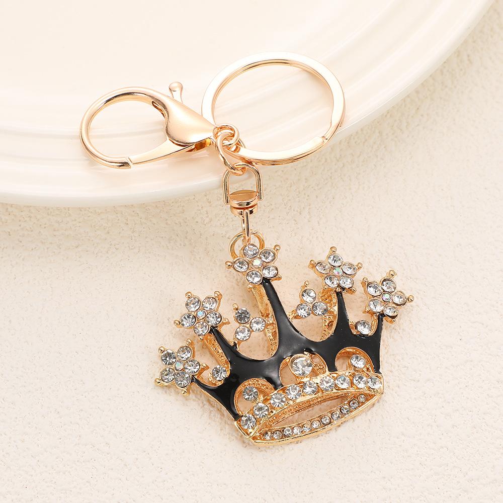 Rhinestone Crown Keychain Keyring Netby