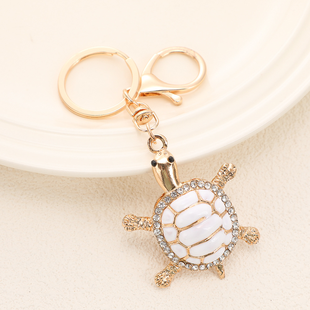 Rhinestone Turtle Keychain Keyring Netby