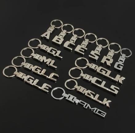 Metal Car Logo Keychain Keyring Keyfob for Mercedes Benz A B C E R S GL ML CLA CLS GLA GLB GLC GLE GLK GLS SLK AMG Netby