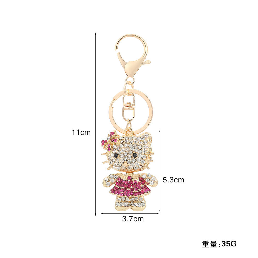 Rhinestone Hello Kitty Keychain Keyring Netby