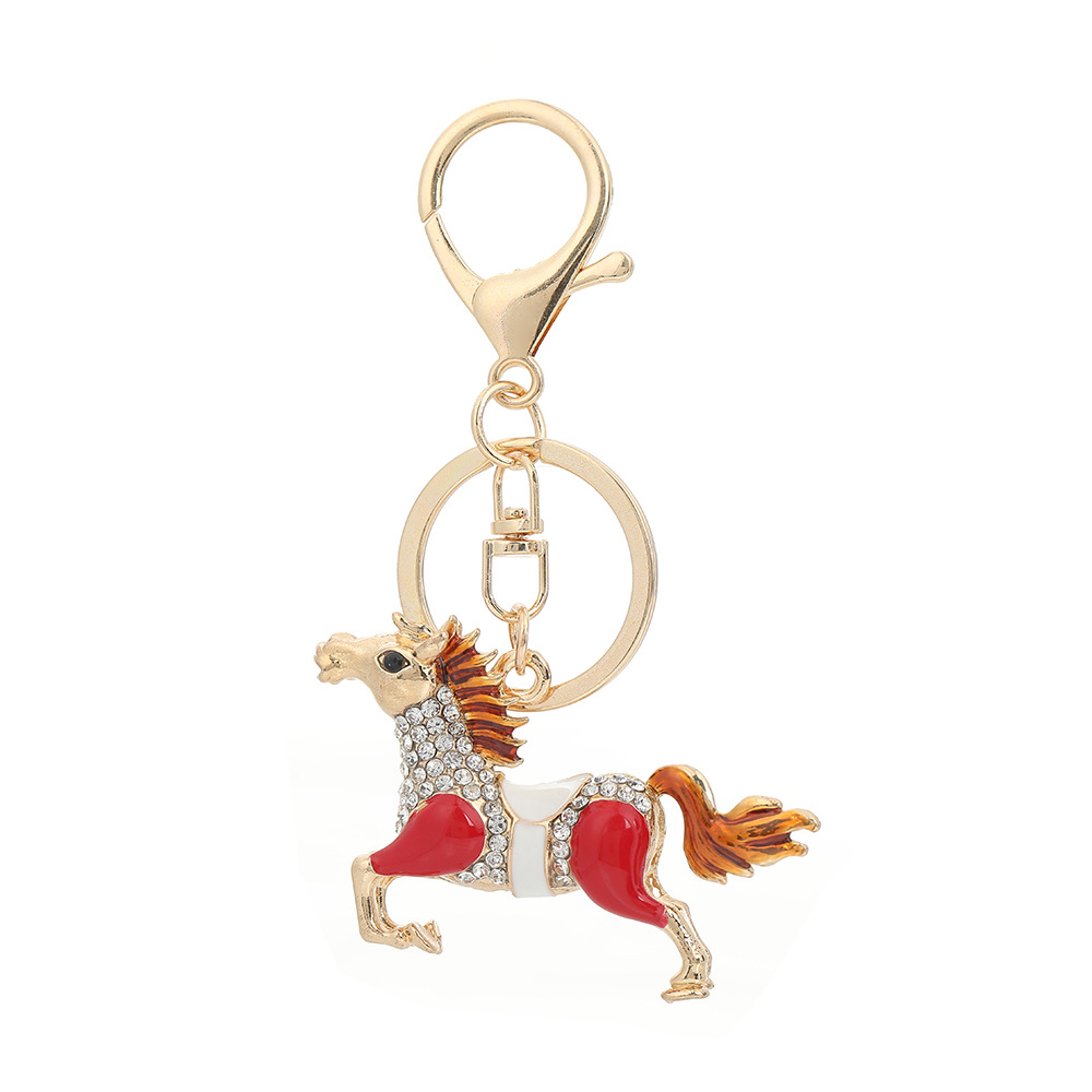 Rhinestone Horse Keychain Keyring Netby