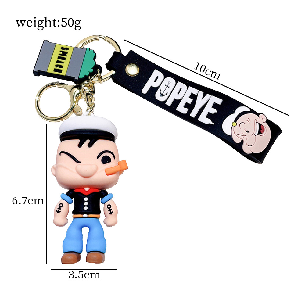 Animation Popeye the Sailor Keychain Keyring  Netby