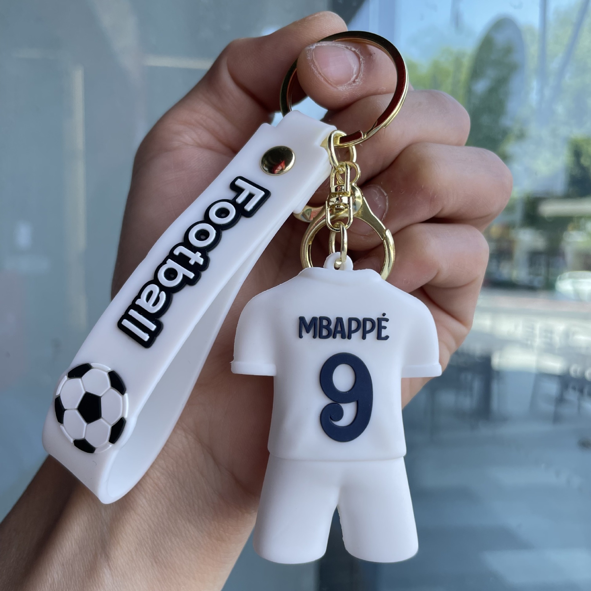 Silicon Sports Game Football Soccer Star Jerseys Keychain Keyring Netby