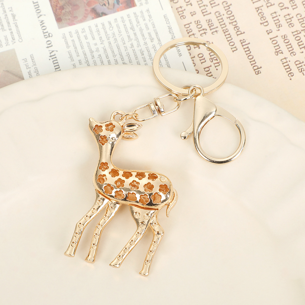 Deer Rhinestone Keychain Keyring Netby