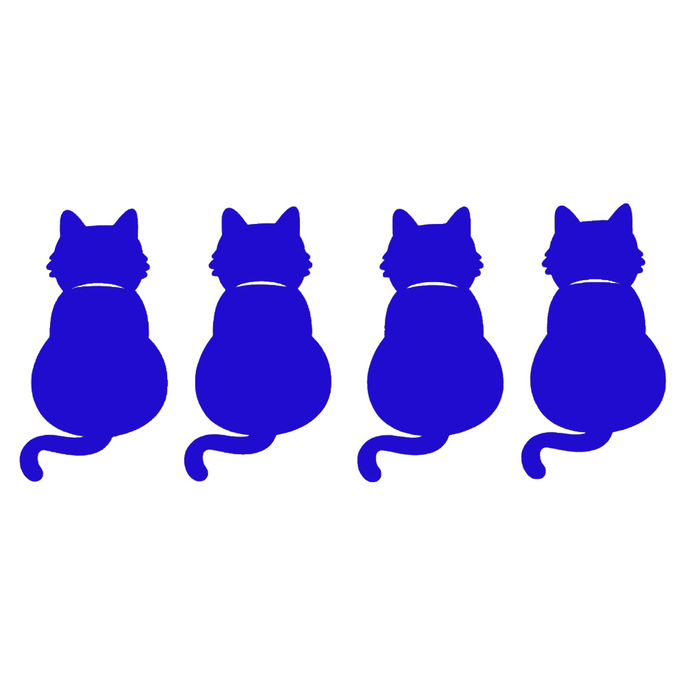 Reflective Cat Car Sticker Netby