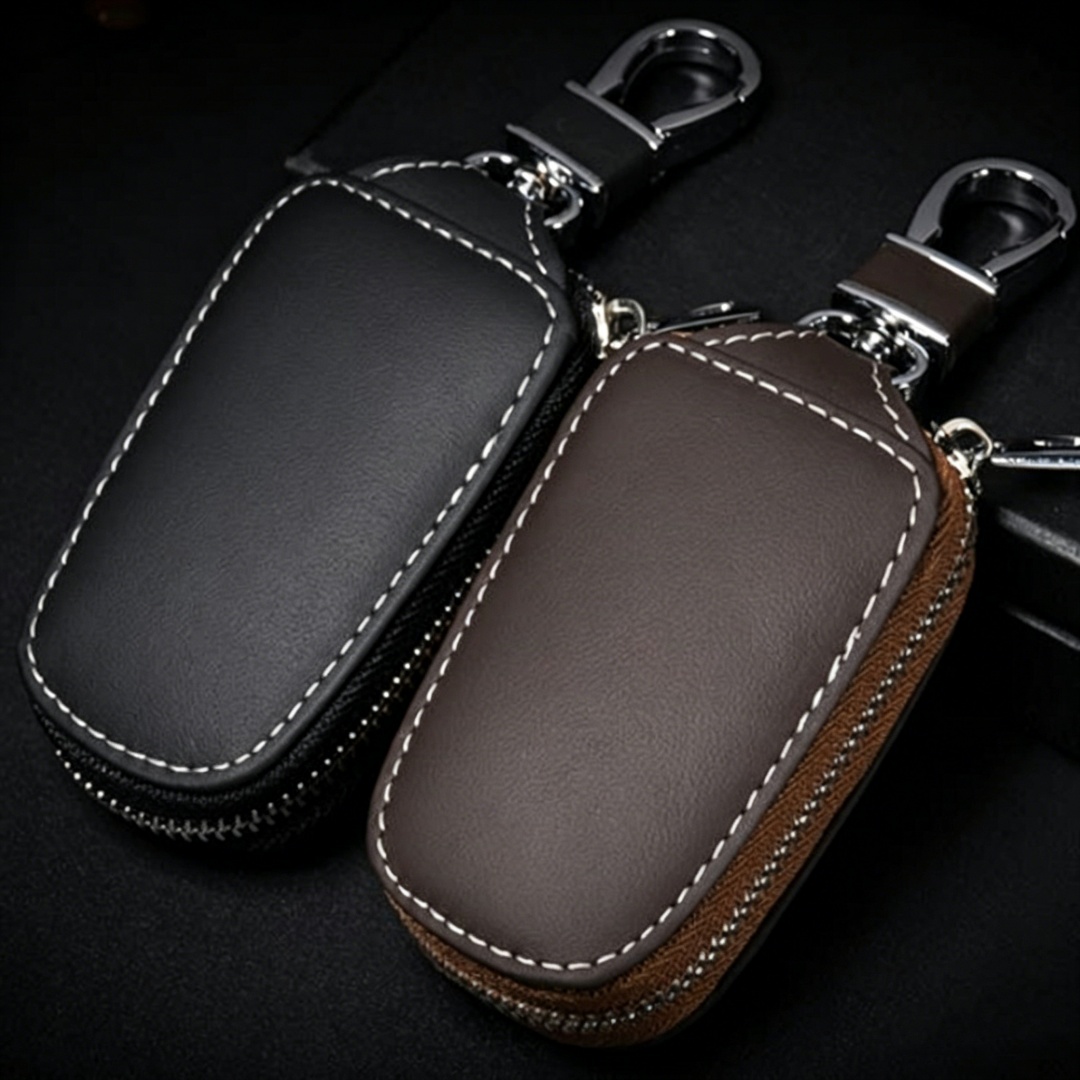 Black Brown Red Color Leather Car Remote Key Wallet for AUDI BENZ BMW BUICK ASTON MARTIN CHEVROLET FERRARI Netby