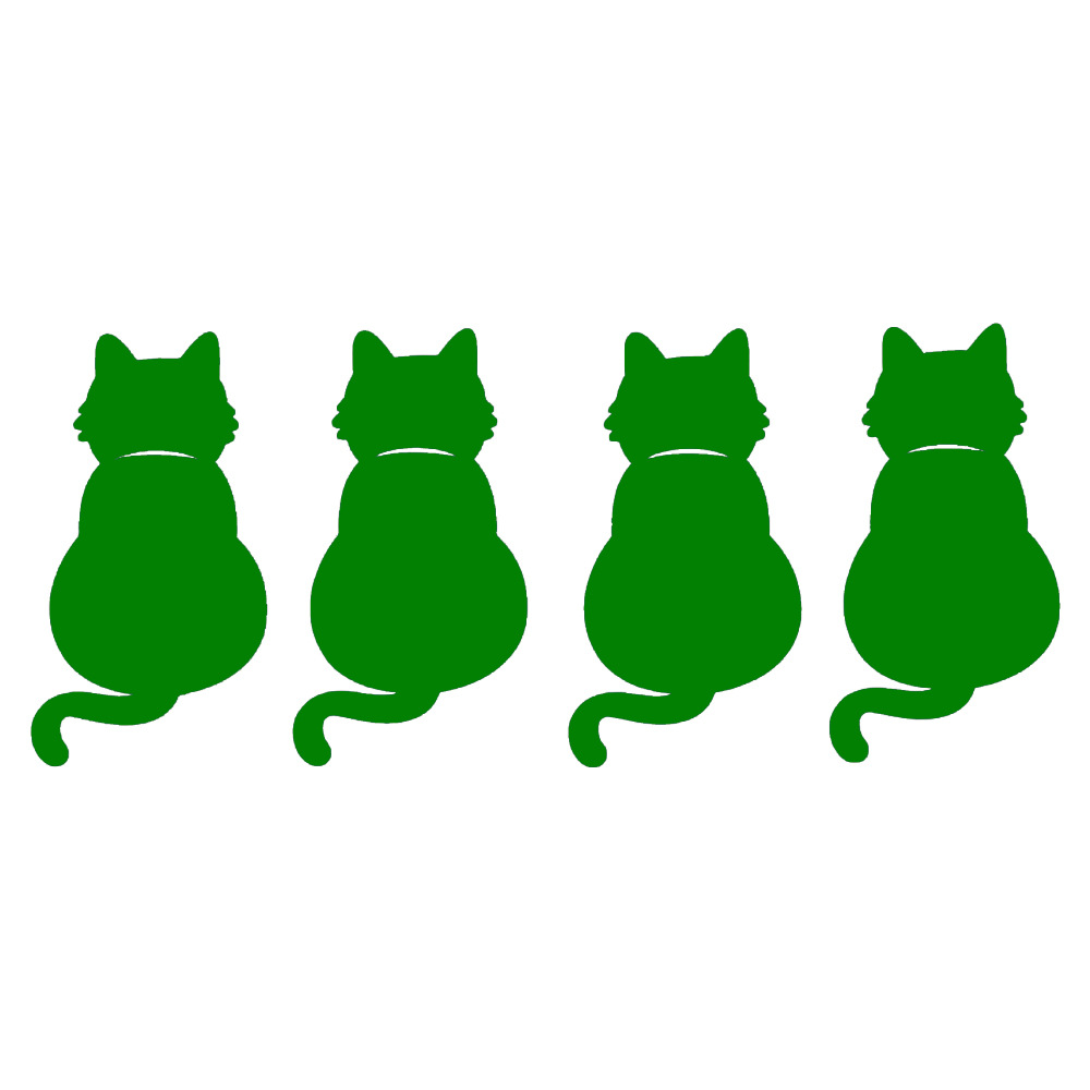 Reflective Cat Car Sticker Netby