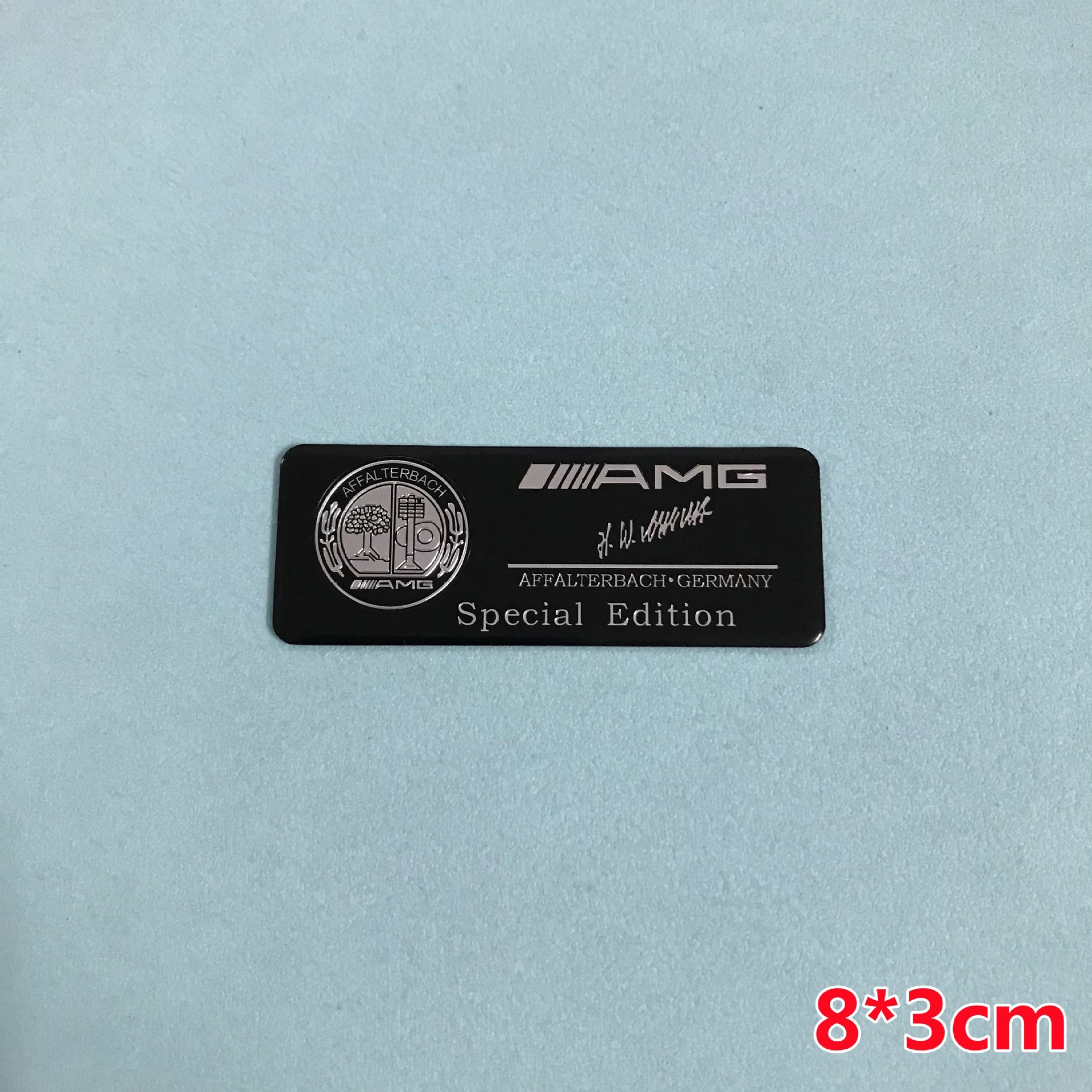 Aluminum Alloy Car Sticker for Mercedes Benz AMG BRABUS Lorinser Carlsson Netby