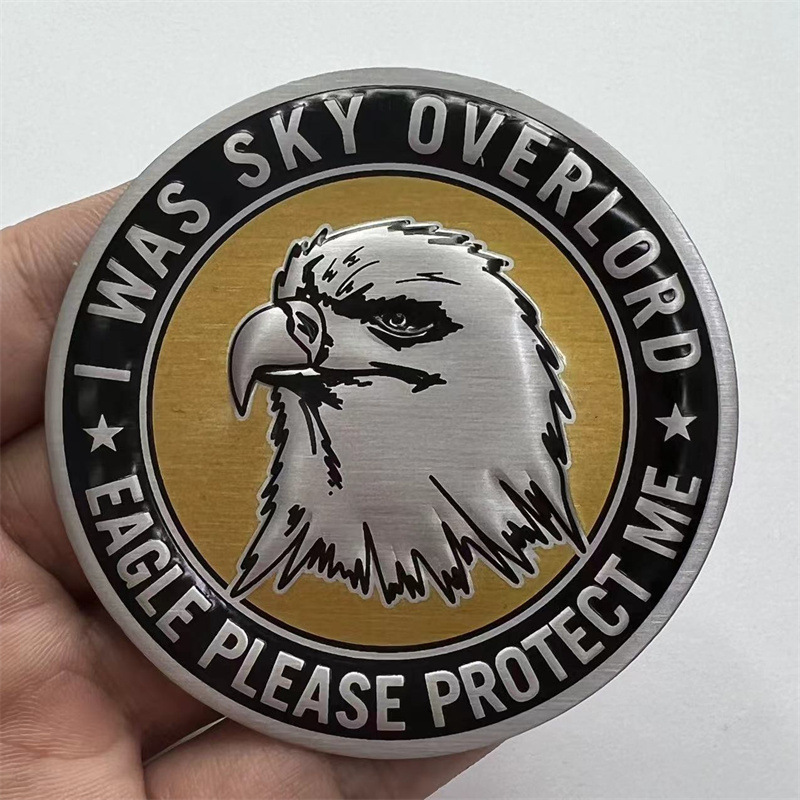 Aluminum Alloy Animal Head Car Sticker Tiger Eagle Lion Netby