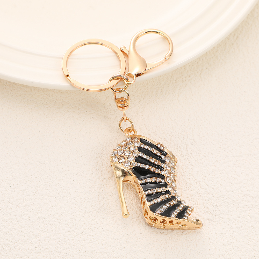 Rhinestone High Heel Shoe Keychain Keyring Netby