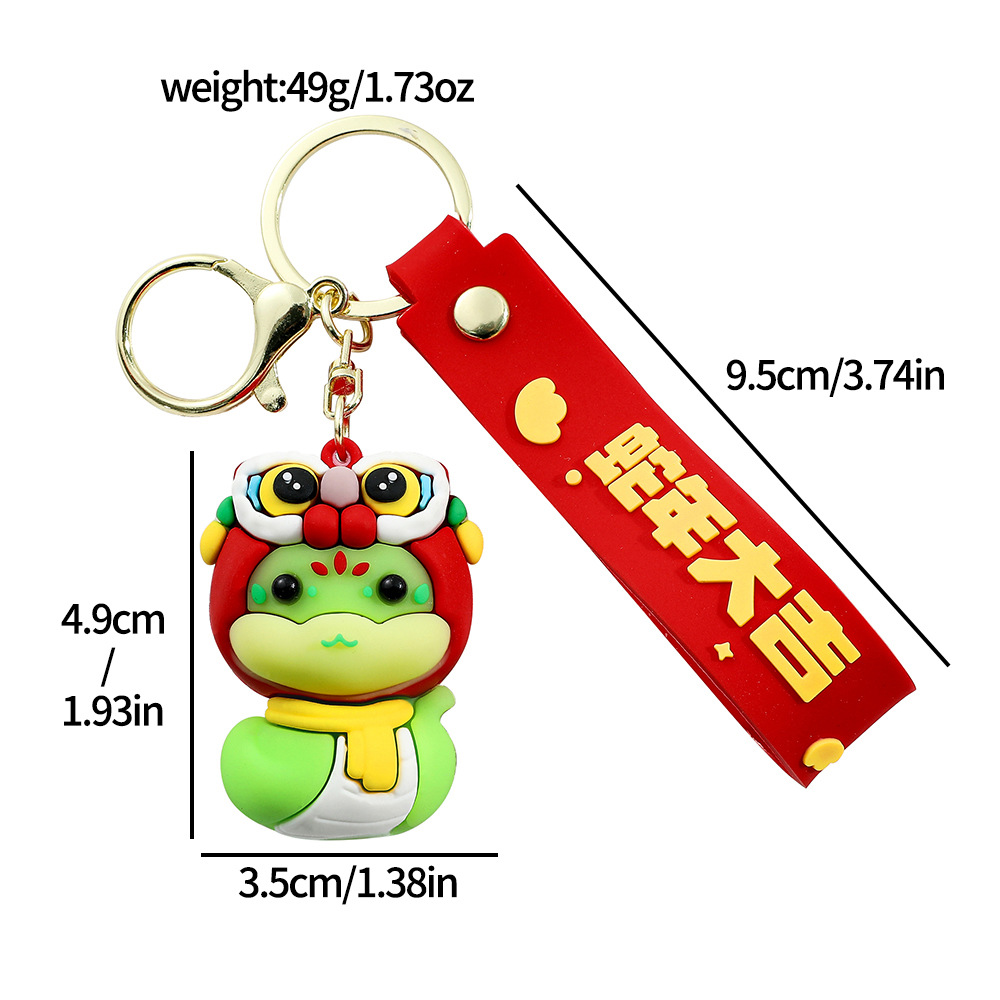 Lovely Chinese Zodiac Signs Snake Keychain Keyring Animal Netby