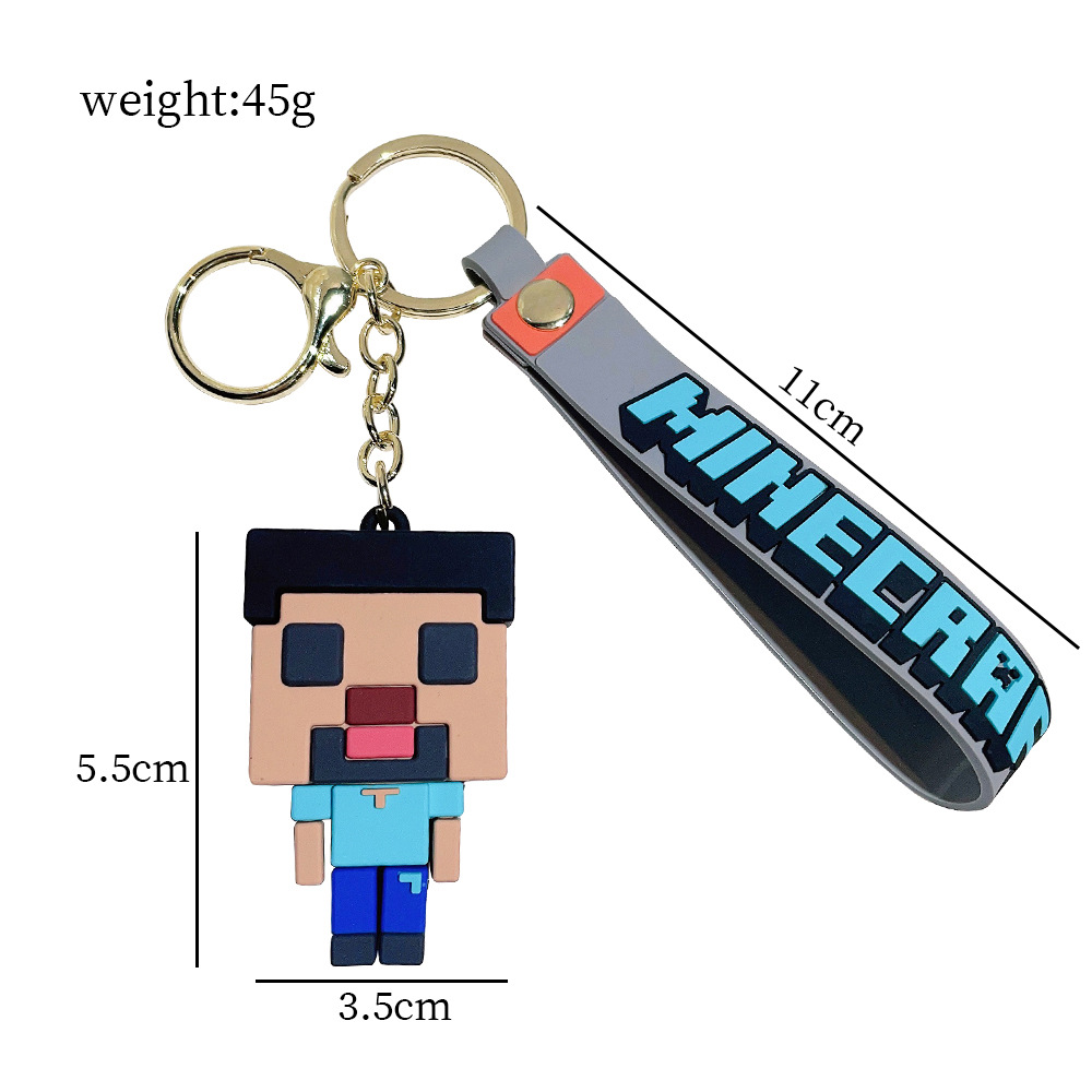 Video Game Minecraft Keychain Keyring Netby