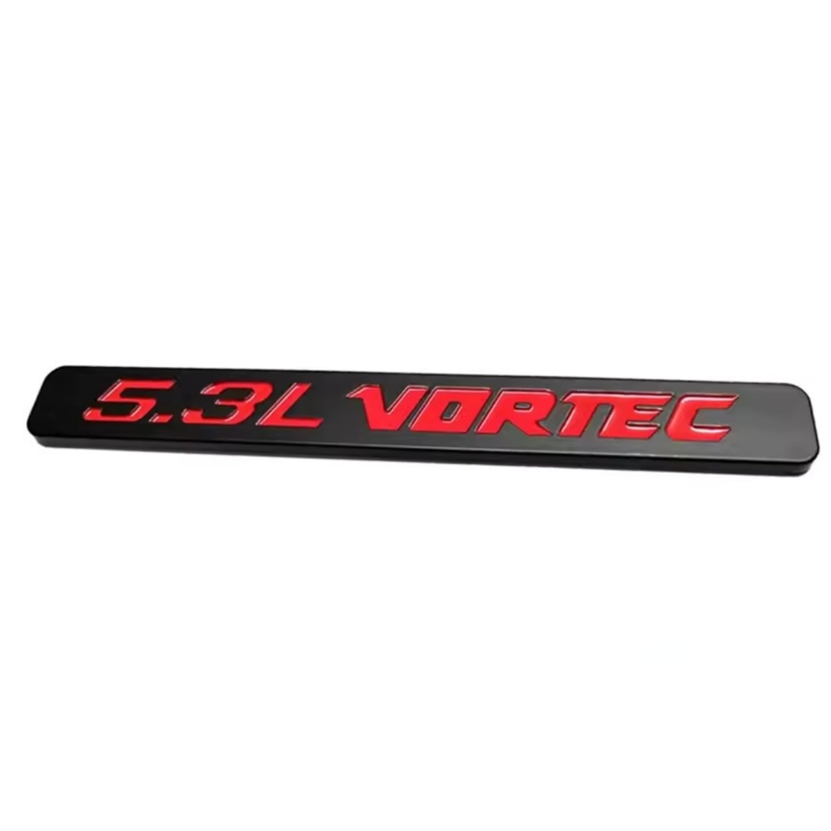 18.3*2.3cm ABS Plastic 5.3L 6.0 L VORTEC Car Emblem Badge for CHEVROLET Netby