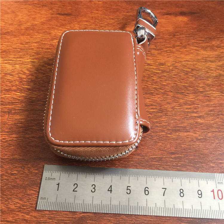 Brown Color Leather Car Remote Key Wallet for KIA AUDI BENZ BMW BUICK PORSCHE VW VOLVO JAGUAR CHEVROLET FORD Netby