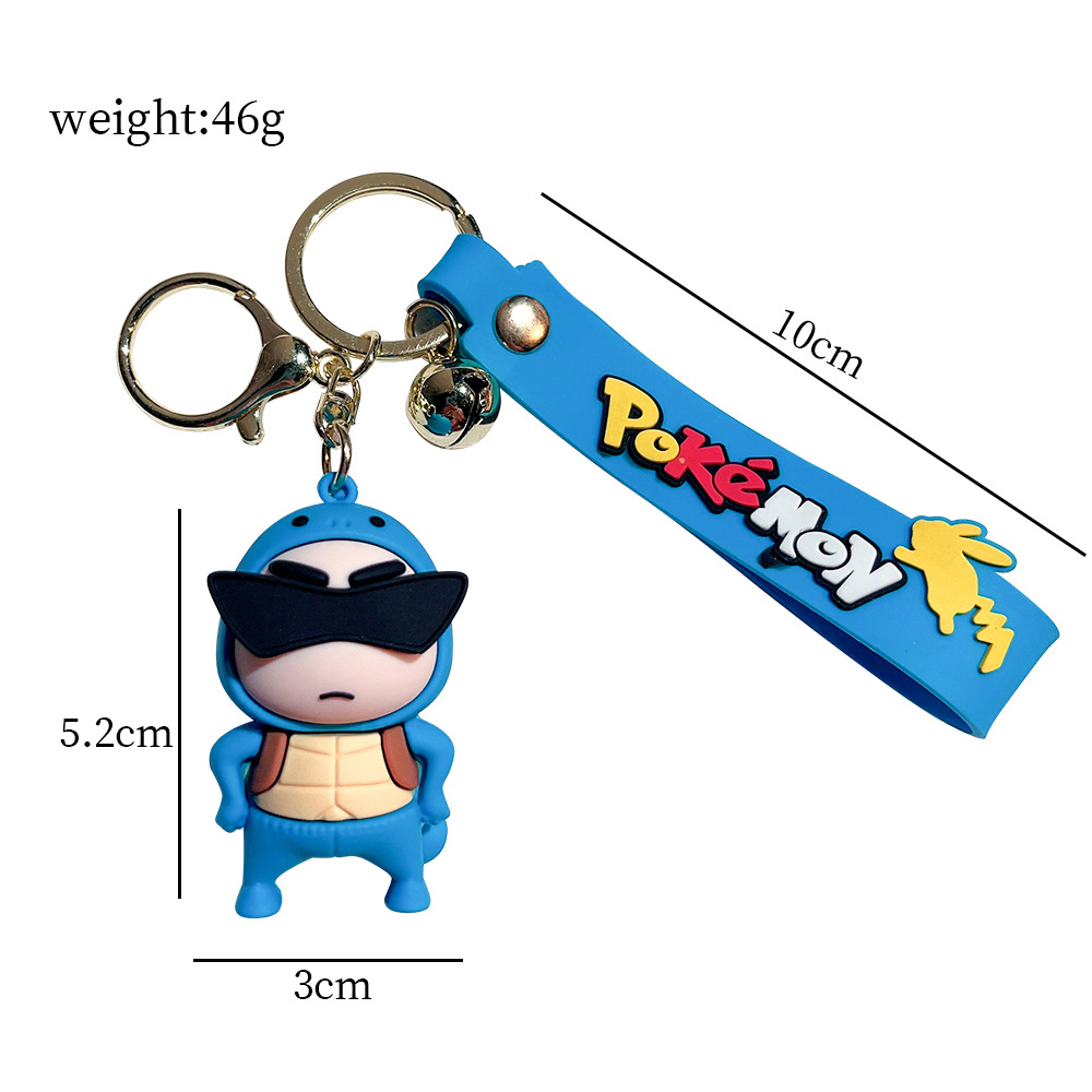 Animation Pikachu Crayon Shin Chan Keychain Keyring Netby