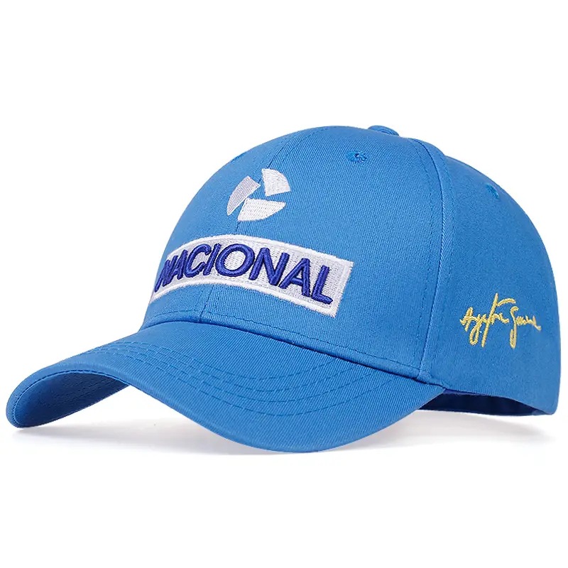 Nacional F1 Racing Car Driver Ayrton Senna Hat with Logo Netby