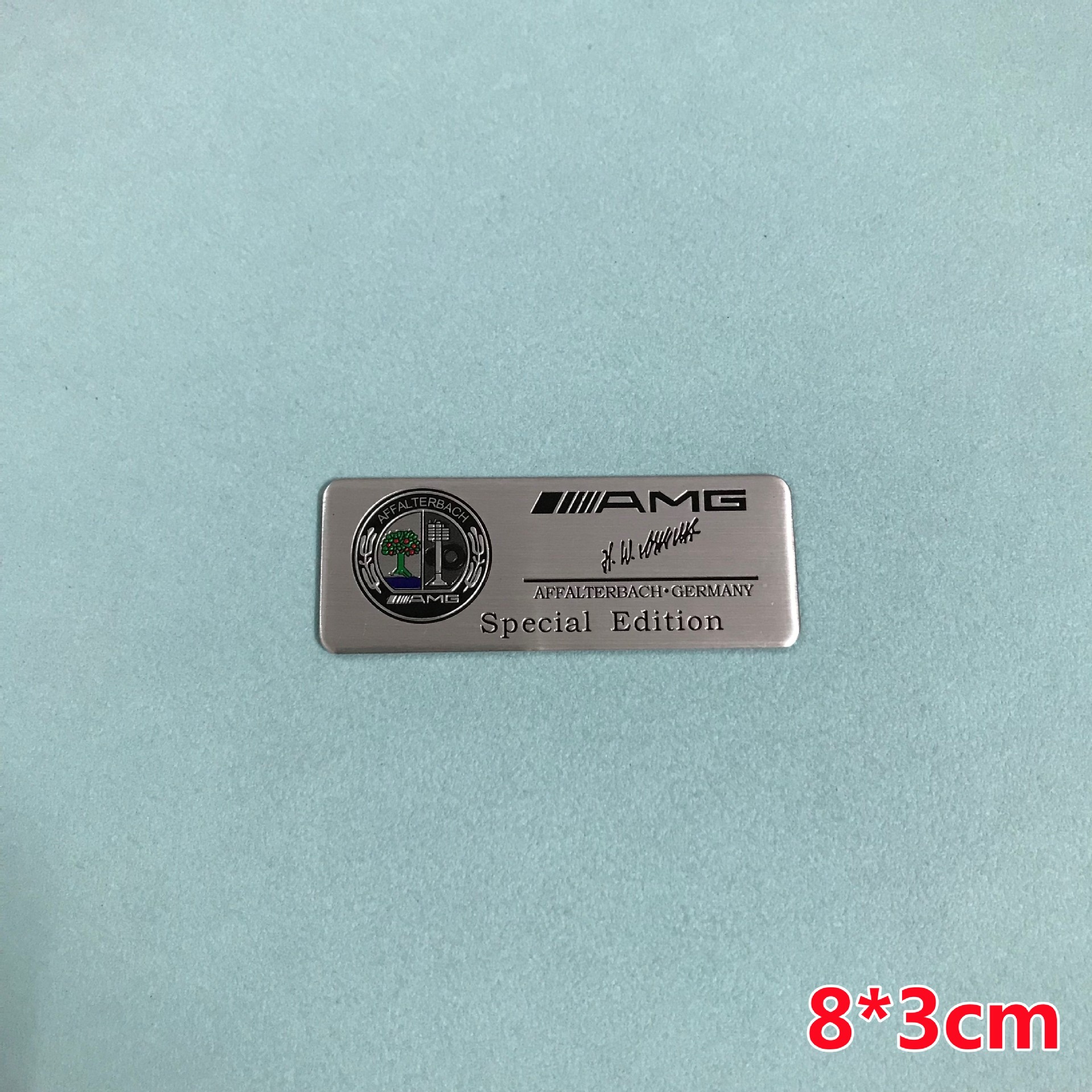 Aluminum Alloy Car Sticker for Mercedes Benz AMG BRABUS Lorinser Carlsson Netby