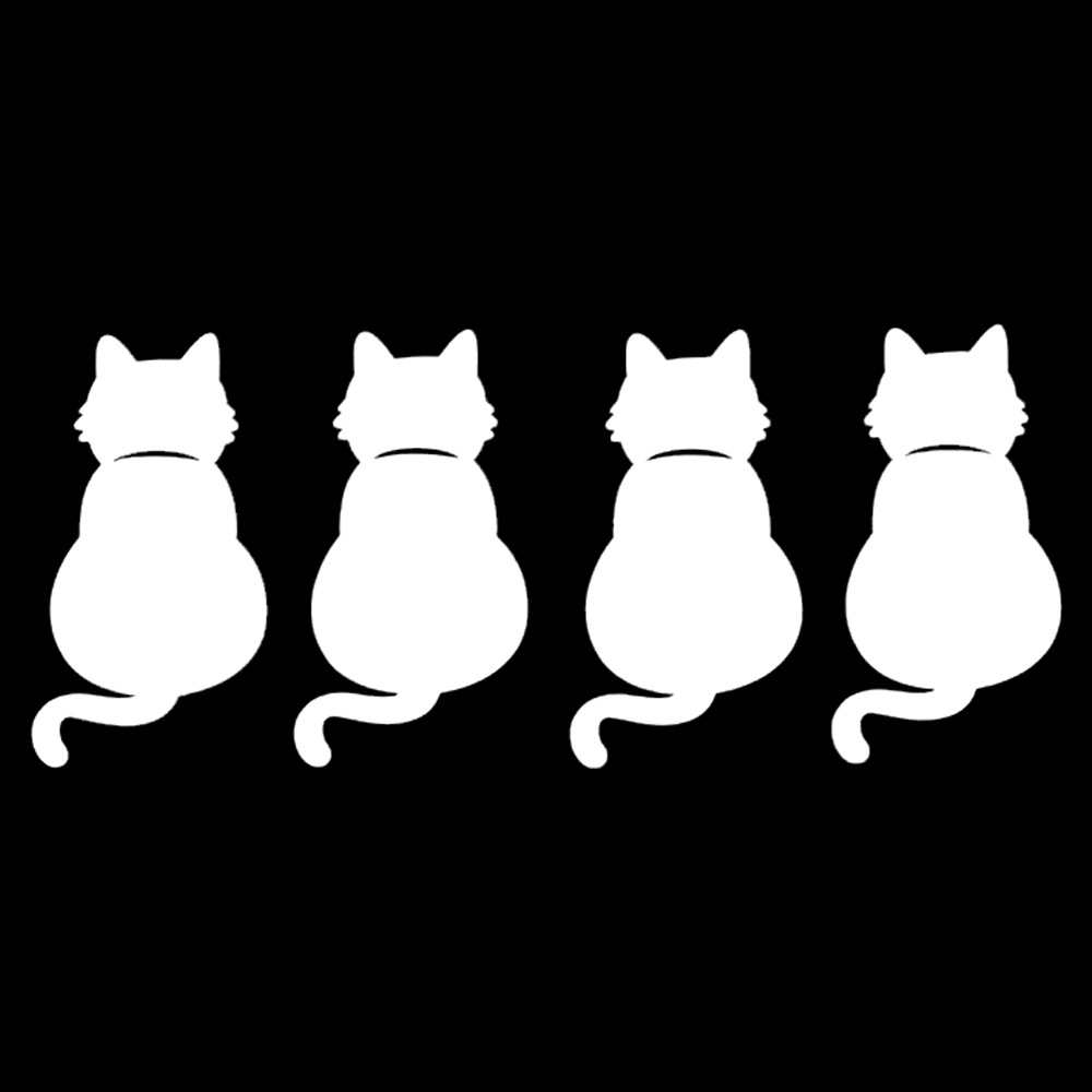 Reflective Cat Car Sticker Netby
