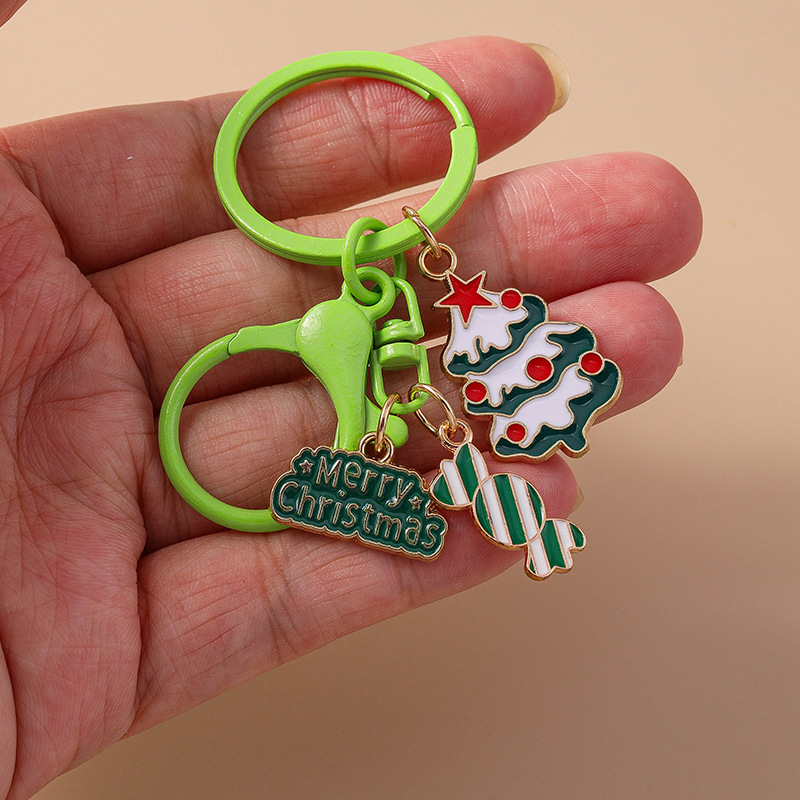 Moon Snowman Festival Christmas Keychain Keyring Netby