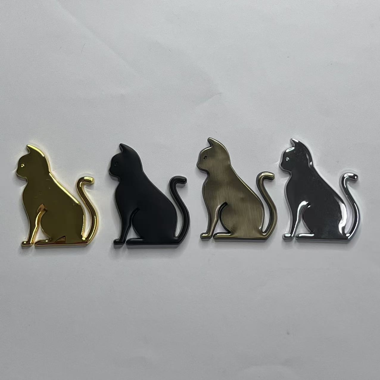 Metal Cat Car Sticker Netby