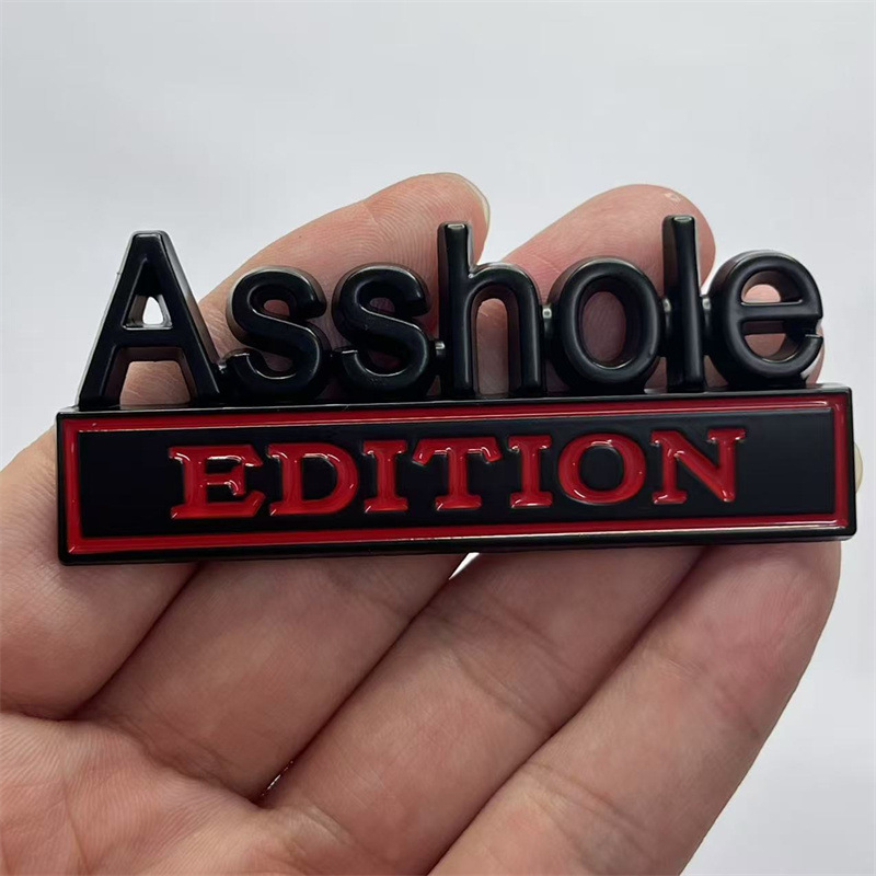 Metal Asshole EDITION Car Sticker Netby