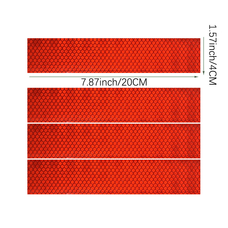 4 Rectangular Reflective Sticker for Car Netby