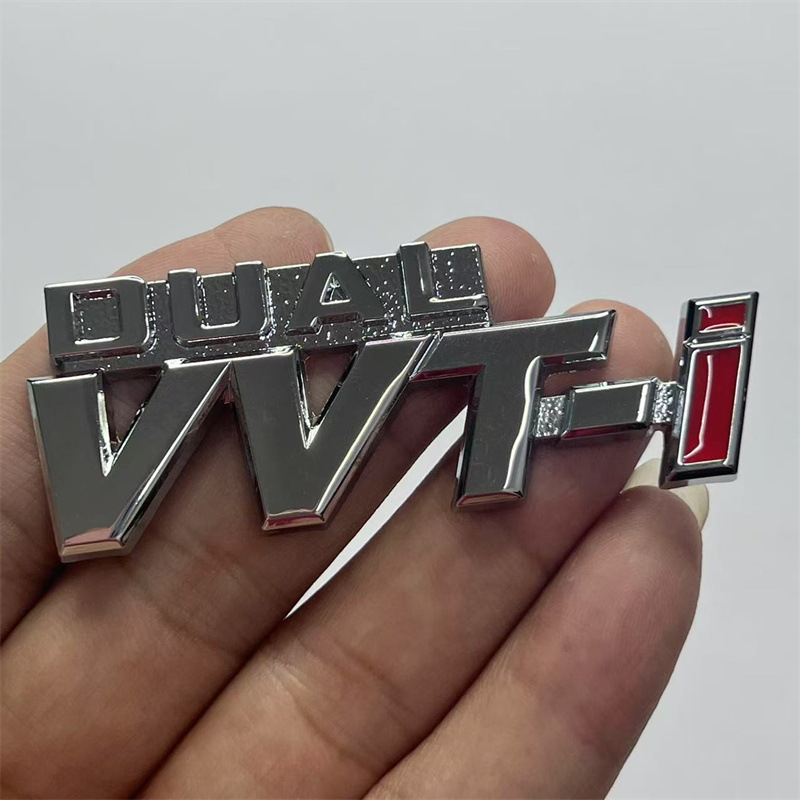 Metal DUAL VVT-i VVTI Car Emblem Badge for TOYOTA Netby