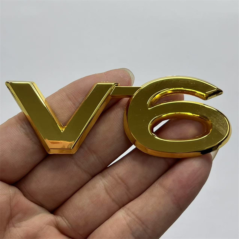 Metal V6 Car Emblem Badge for Toyota Prado Land Cruiser Netby