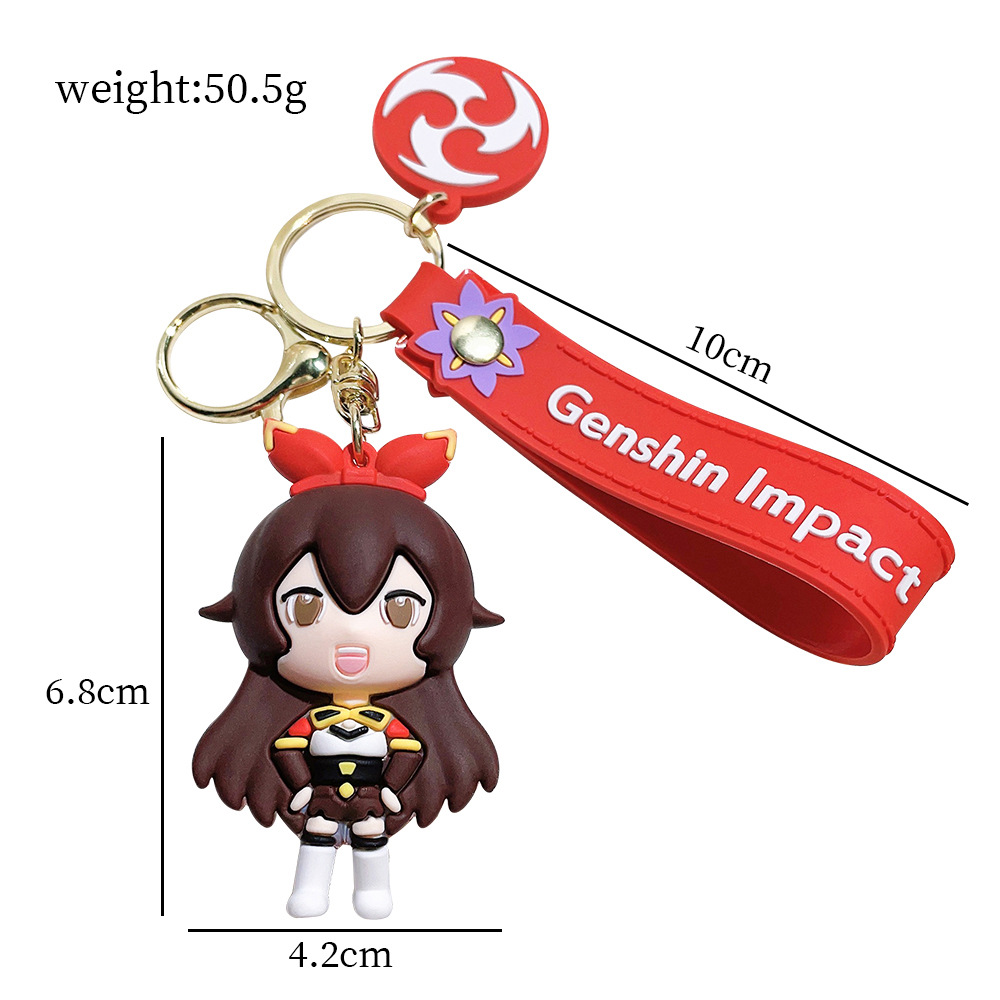 PVC Video Game GENSHIN IMPACT Keychain Keyring Netby