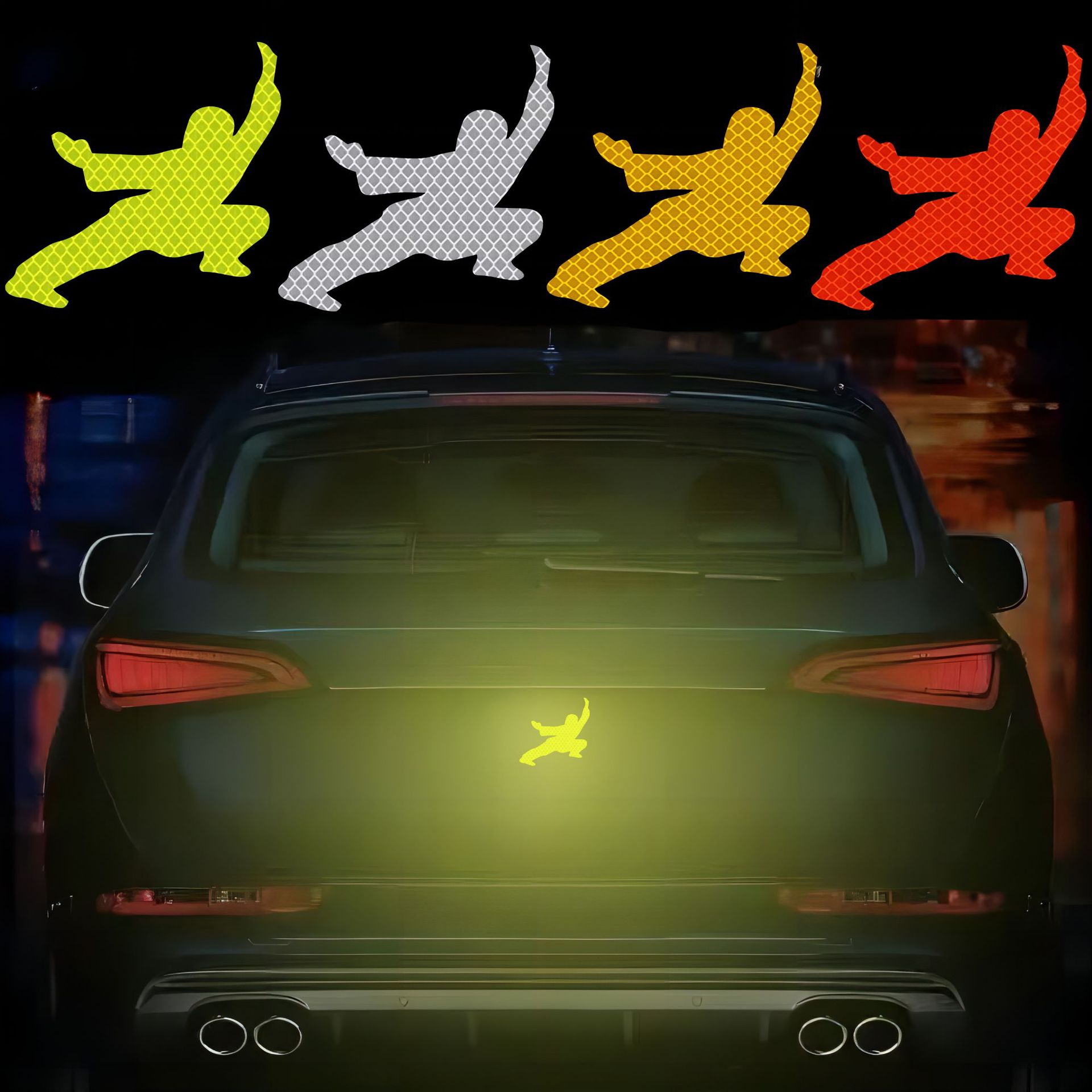 KungFu Reflective Car Sticker Netby