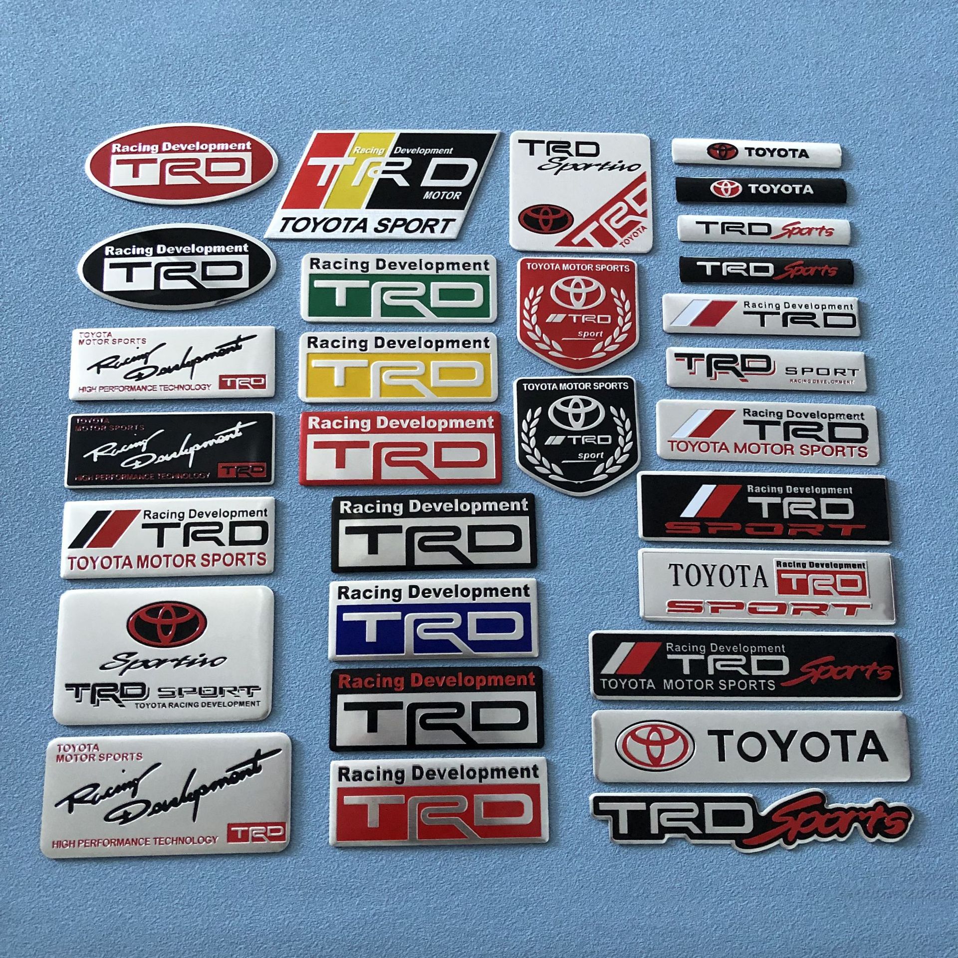 Aluminum Alloy Car Sticker for TOYOTA TRD Netby