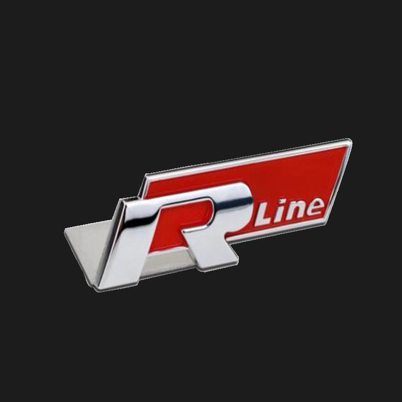 Metal RLINE Car Emblem Badge for VW VOLKSWAGEN Netby