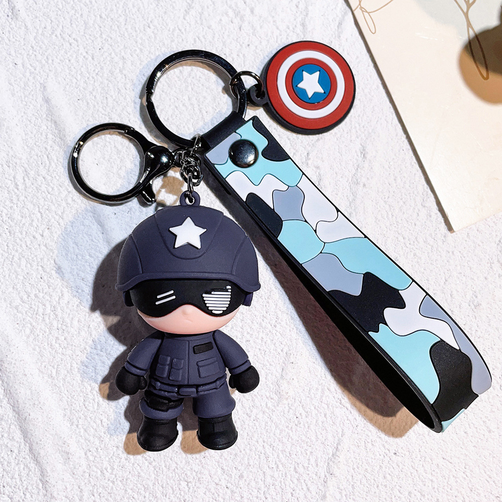 Animation Special Forces Super Hero Keychain Keyring Netby