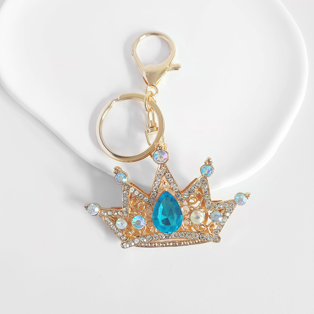 Rhinestone Crown Keychain Keyring Netby