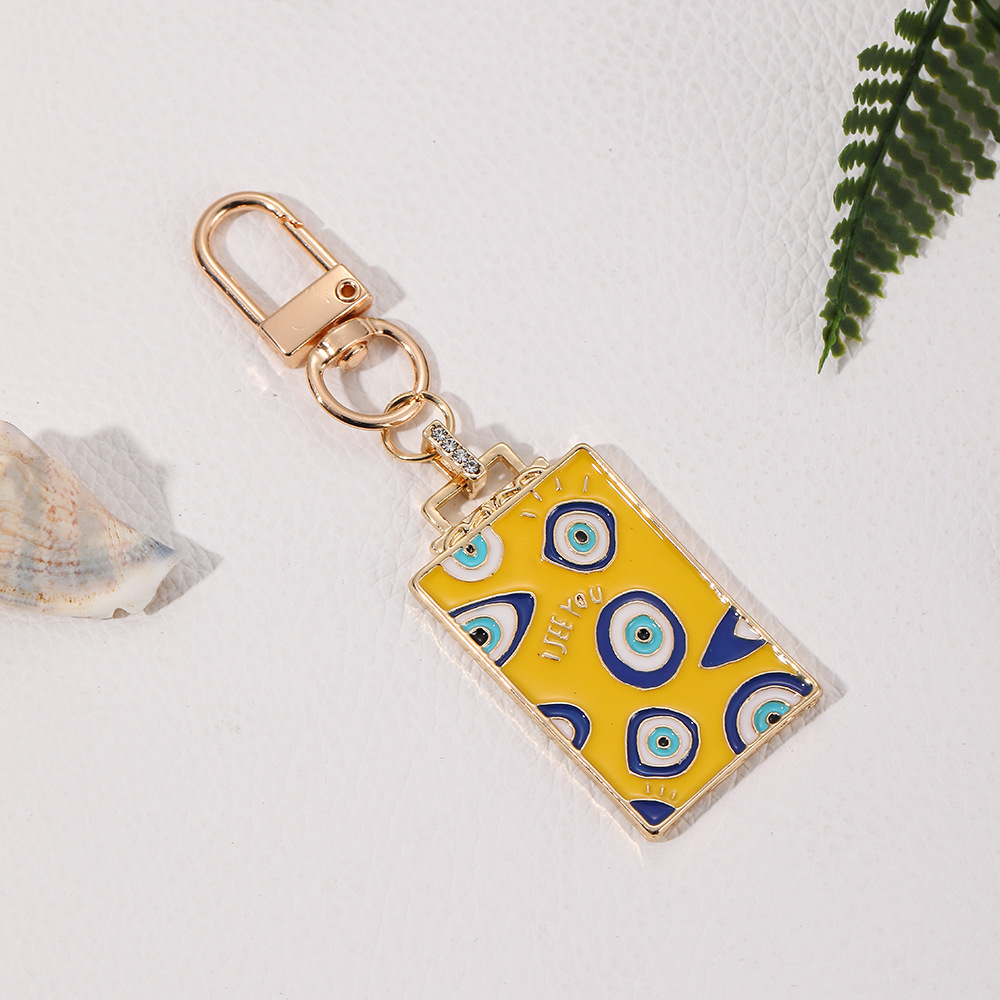 Devil's Eye Rhinestone Keychain Keyring Netby