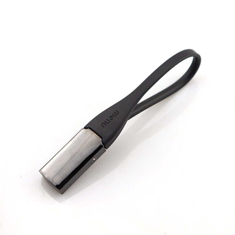 10pcs/lot Creative Black Rubber Keychain Keyring Keyfob Key Rope Netby