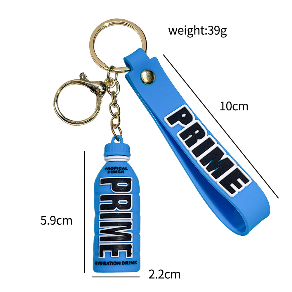 PVC PRIME Energy Drink Bottle Keychain Keyring Outdoor Sports Game Netby