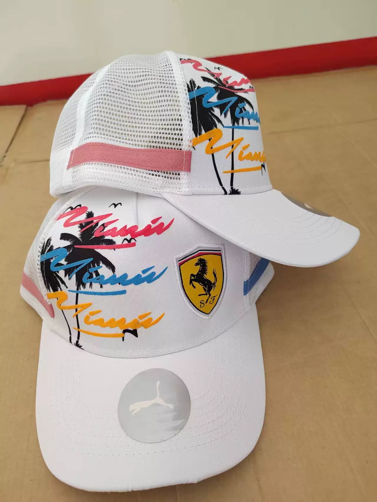 Ferrari Car Logo Embroidered Baseball Hat Netby