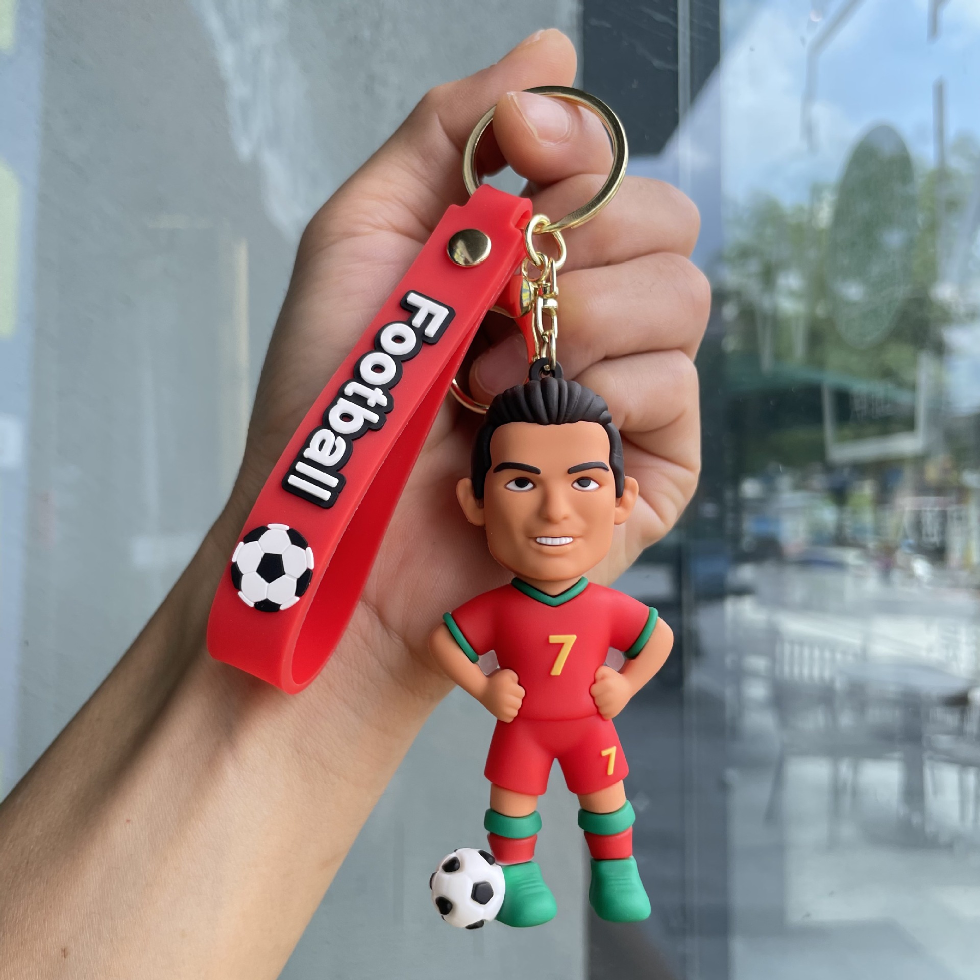 Silicon Sports Game Football Soccer Star Jerseys Keychain Keyring Netby