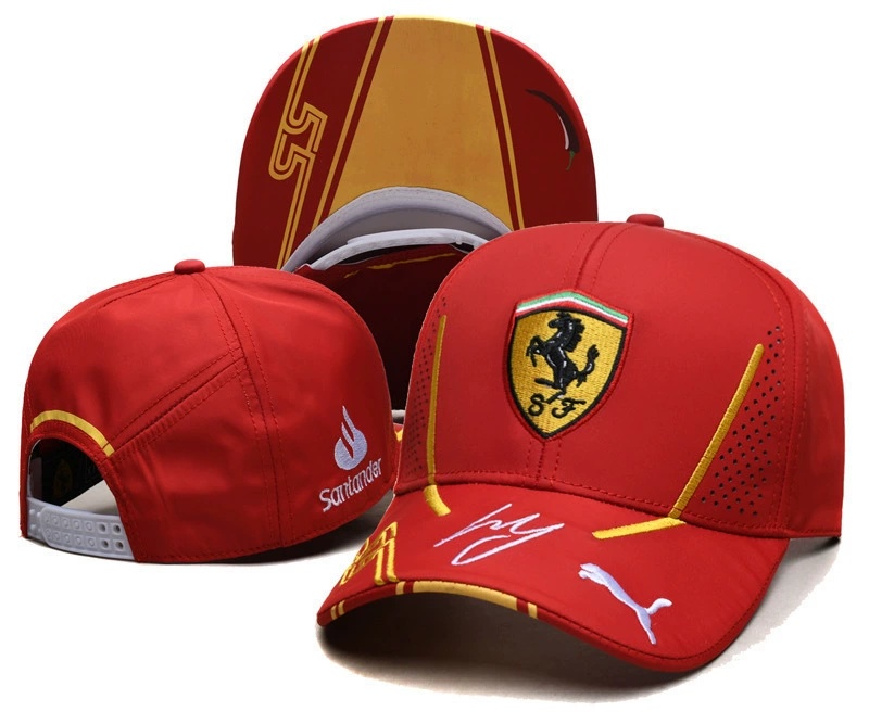 Ferrari Car Logo Embroidered Baseball Hat Netby
