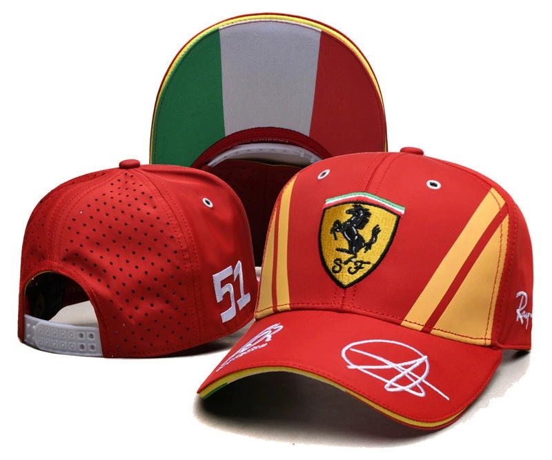 Ferrari Car Logo Embroidered Baseball Hat Netby